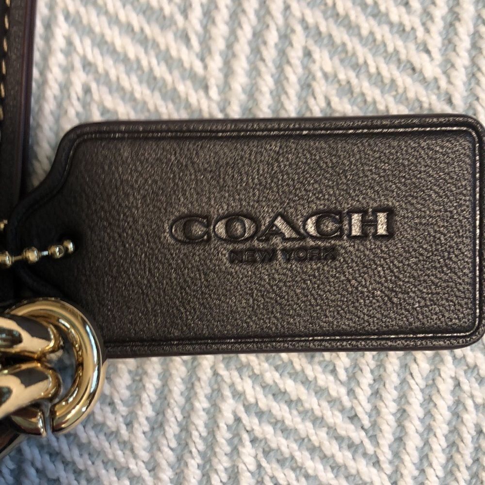 Coach LEXI Shoulder Bag Leather/Signature Jacquard 13" L X 10 3/4" H X 4" - Picture 6 of 12